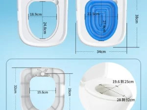 Kit d’Entraînement aux Toilettes en Plastique pour Chats – Tapis de Litière Réutilisable pour Chiots et Chats