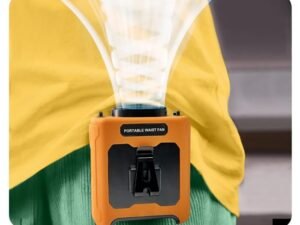 Ventilateur Portable Extérieur 10000mAh avec Éclairage LED et Fonction Suspendue