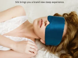Mascarilla para Dormir de Seda de Morera 100% – Parche Ocular Acolchado para Bloquear Luz
